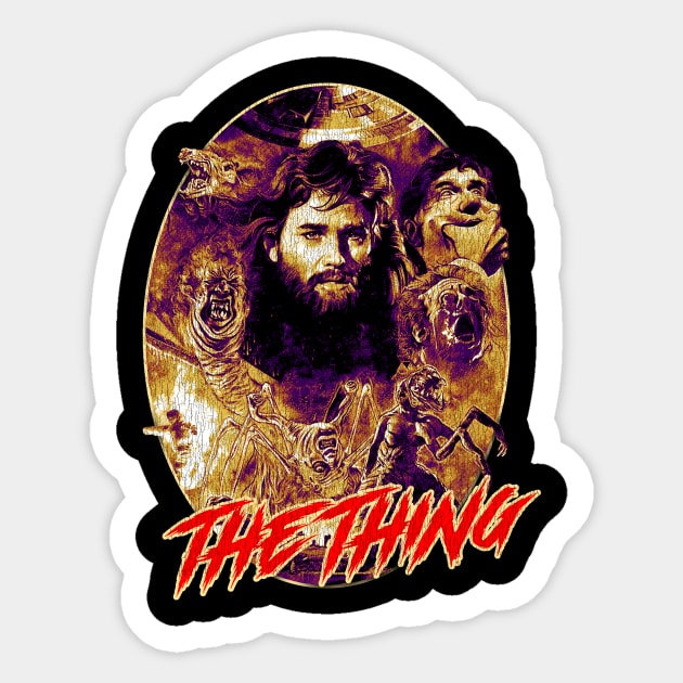 The Thing 1982 Retro Sticker by Oges Rawon